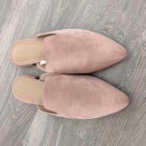 A New Day Women's Blush Pink Faux Suede Classic Pointed Toe Miles Size 7